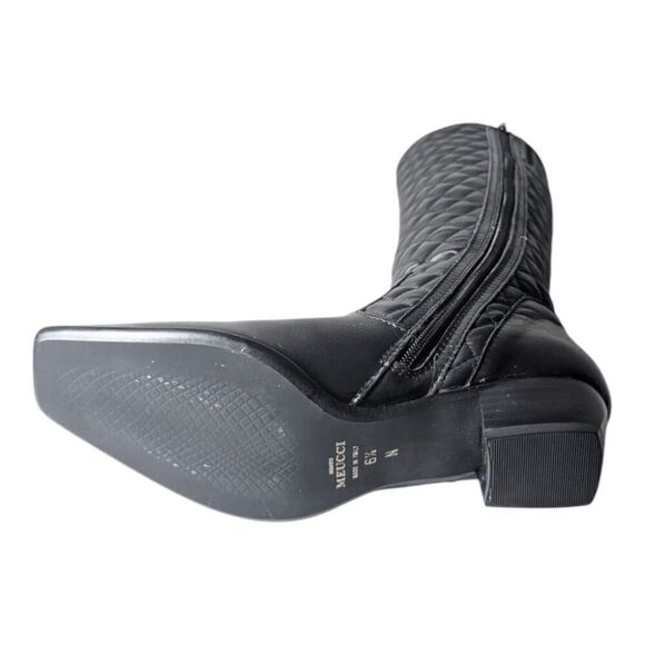 NWOB SESTO MEUCCI Italian Made Black Leather Knee High Boot Size 6.5N - Picture 8 of 9